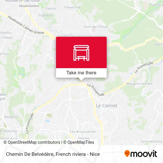 Chemin De Belvédère map