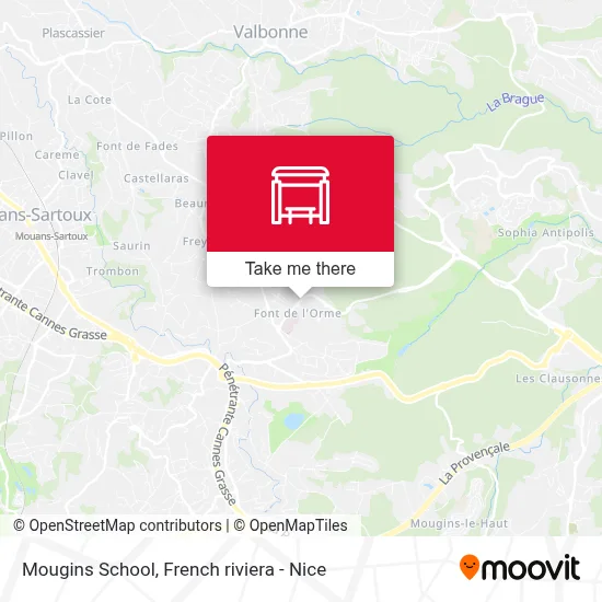 Mougins School map