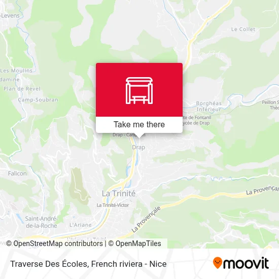 Traverse Des Écoles map