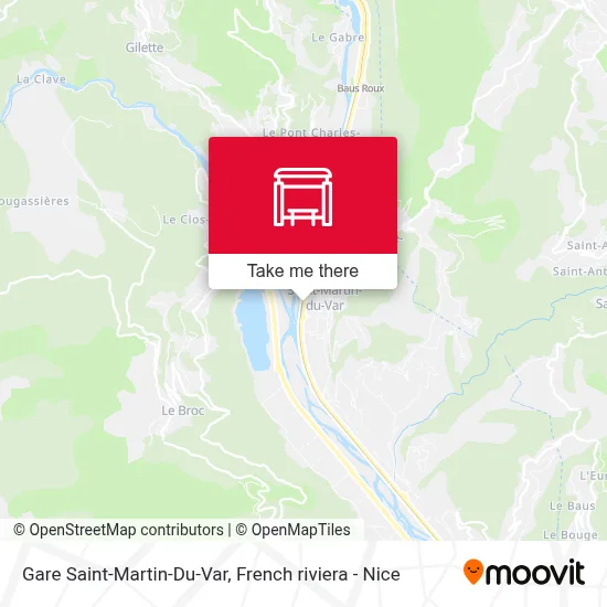 Gare Saint-Martin-Du-Var map