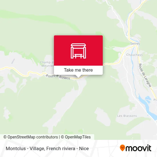 Montclus - Village map