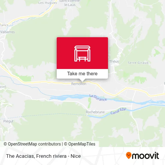 Les Acacias map