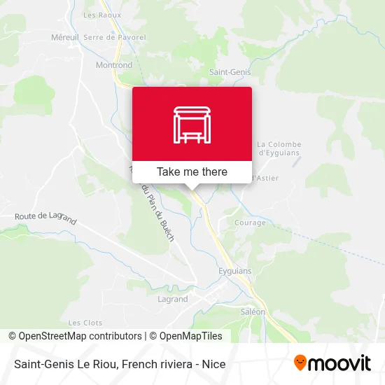 Saint-Genis Le Riou map