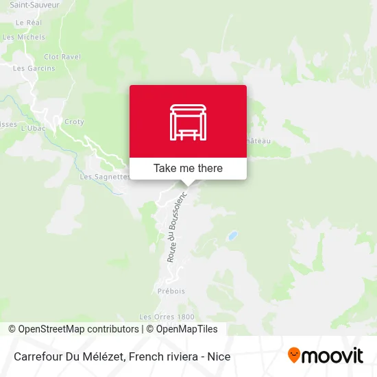 Carrefour Du Mélézet map