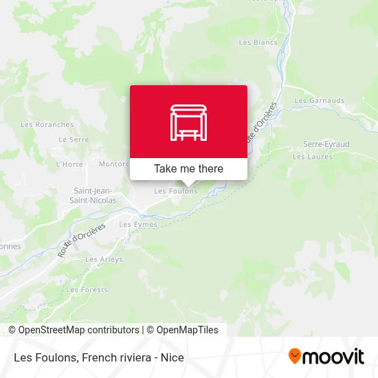 Les Foulons map