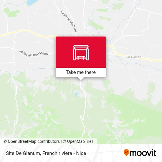 Site De Glanum map