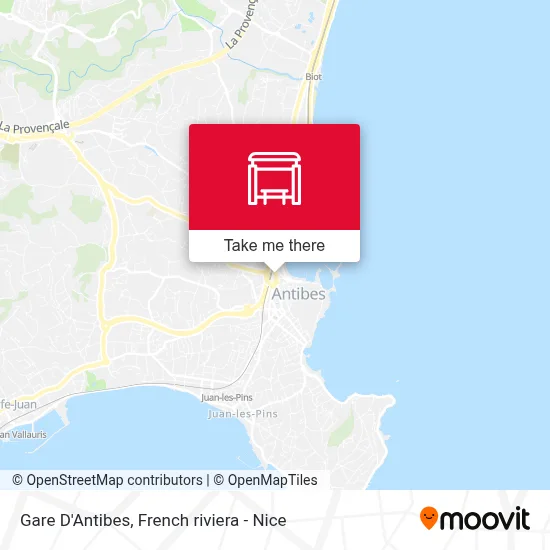 Gare D'Antibes map