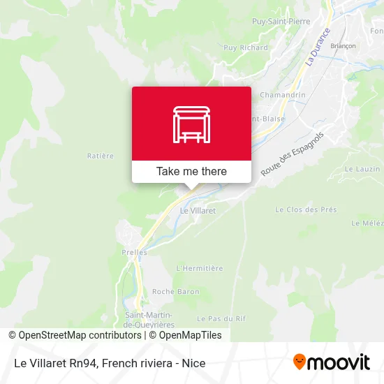 Le Villaret Rn94 map