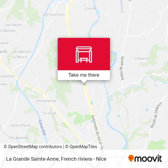 La Grande Sainte-Anne map