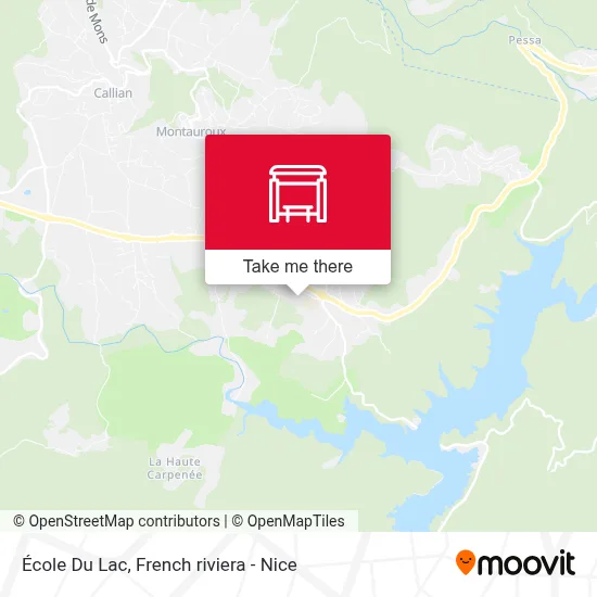 École Du Lac map