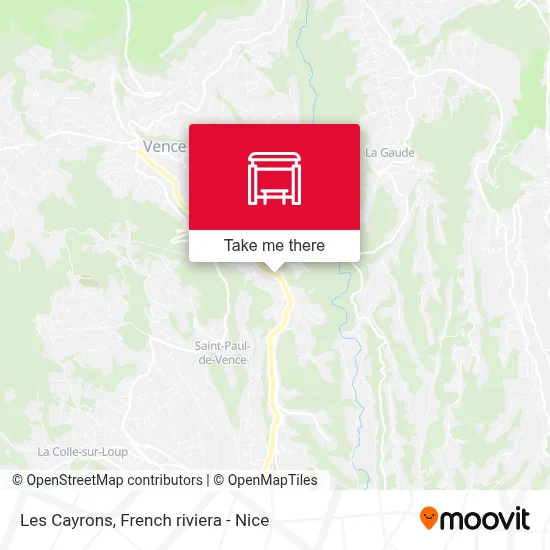 Les Cayrons map