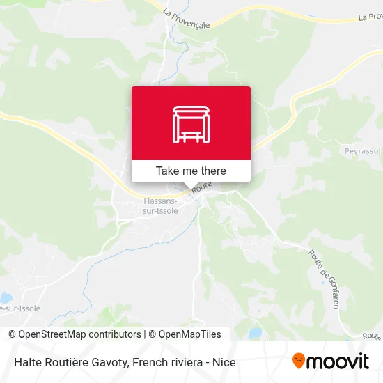 Halte Routière Gavoty map