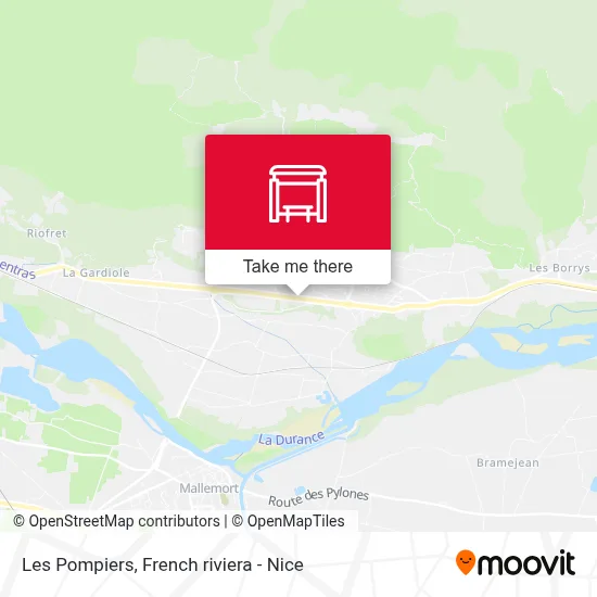 Les Pompiers map