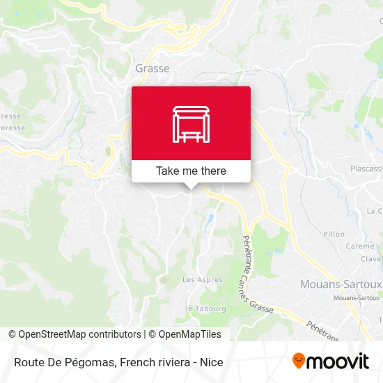Route De Pégomas map