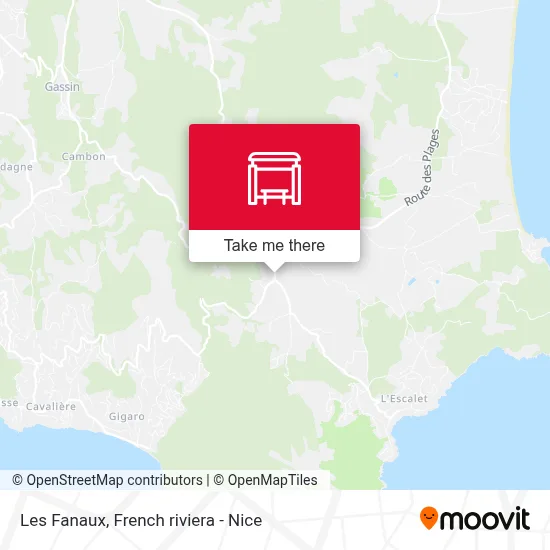 Les Fanaux map