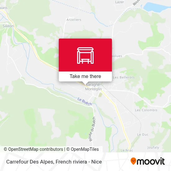 Carrefour Des Alpes map
