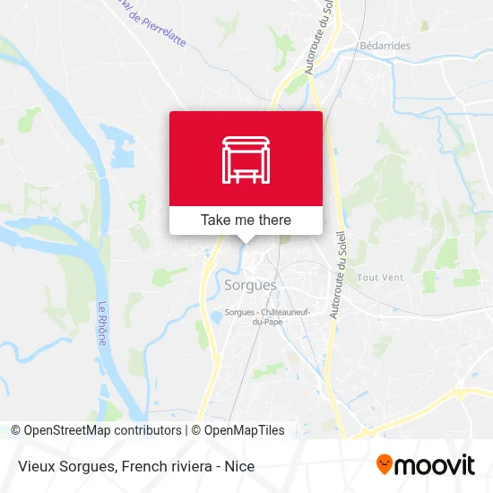 Vieux Sorgues map