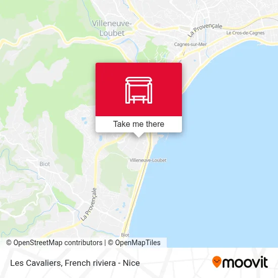 Les Cavaliers map