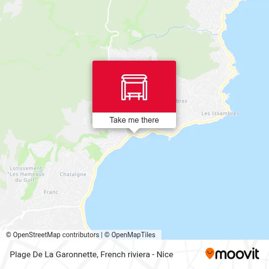 Plage De La Garonnette map