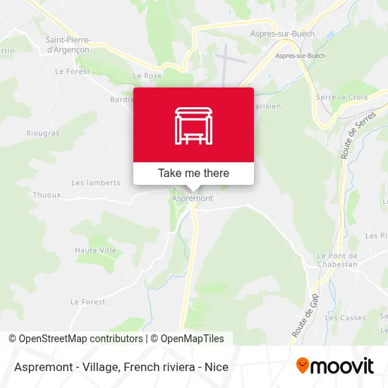 Aspremont - Village map