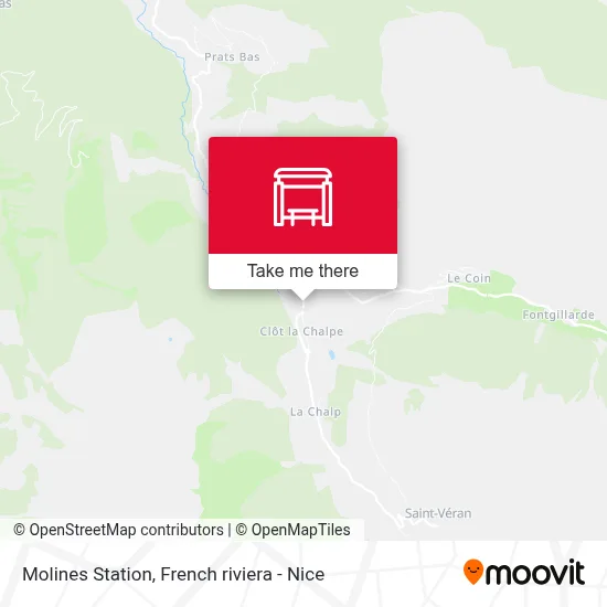 Molines Station map