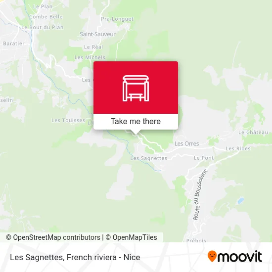Les Sagnettes map