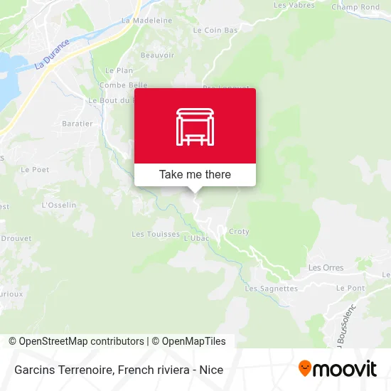 Garcins Terrenoire map