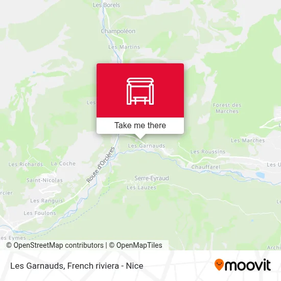 Les Garnauds map