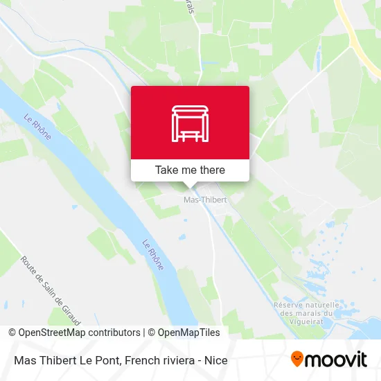 Mas Thibert Le Pont map