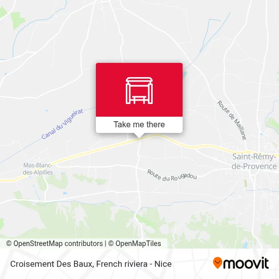 Croisement Des Baux map