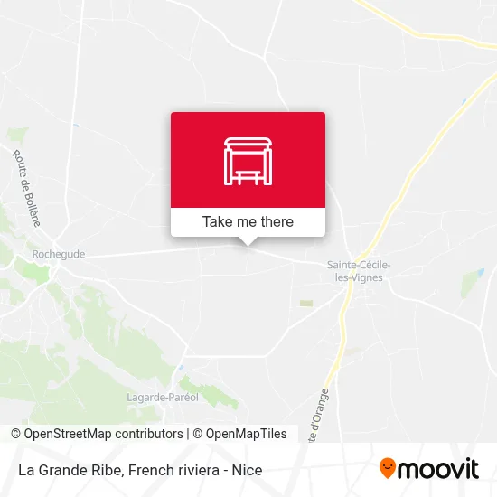 La Grande Ribe map