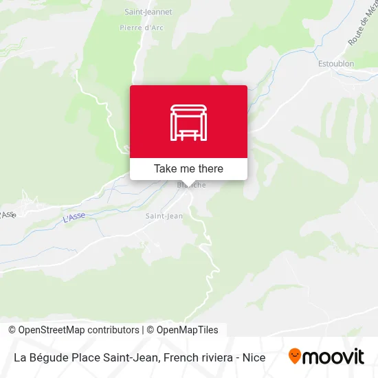 La Bégude Place Saint-Jean map