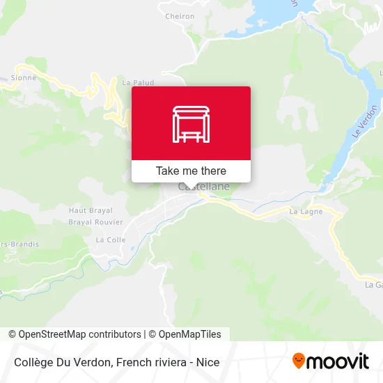 Collège Du Verdon map