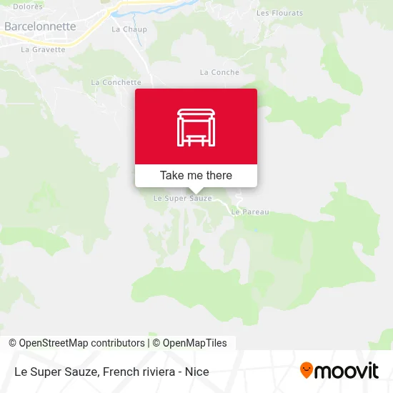Le Super Sauze map