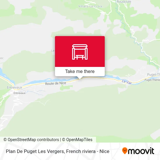 Plan De Puget Les Vergers map