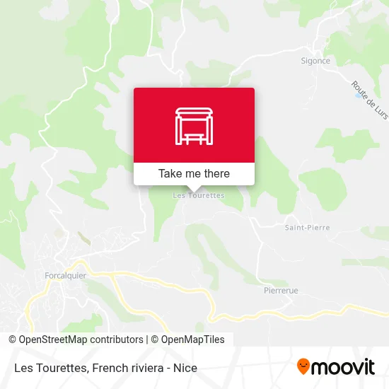 Les Tourettes map