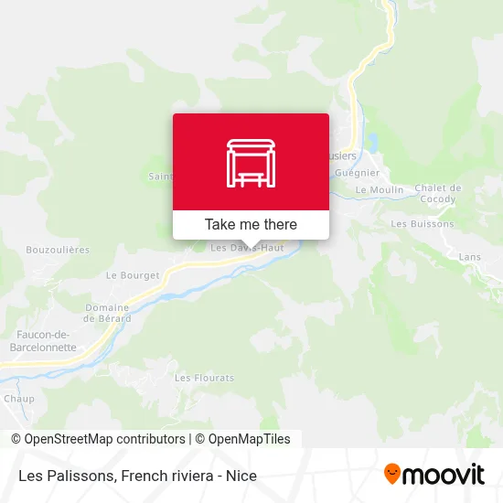 Les Palissons map