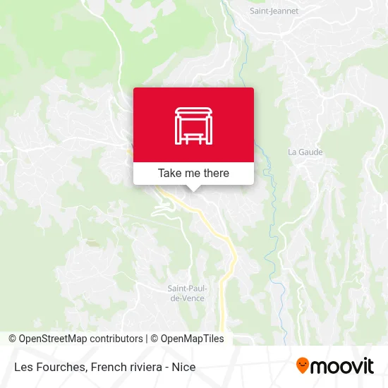 Les Fourches map