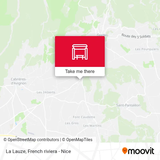 La Lauze map