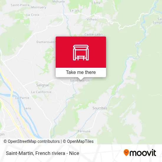 Mapa Saint-Martin