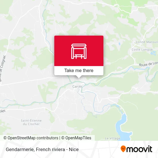 Gendarmerie map