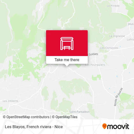 Les Blayos map