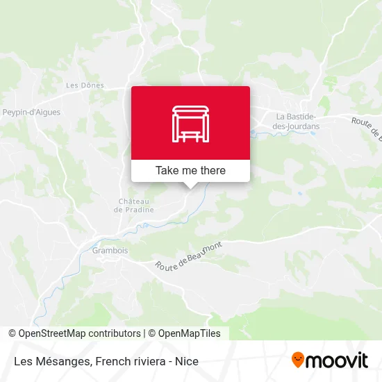 Les Mésanges map