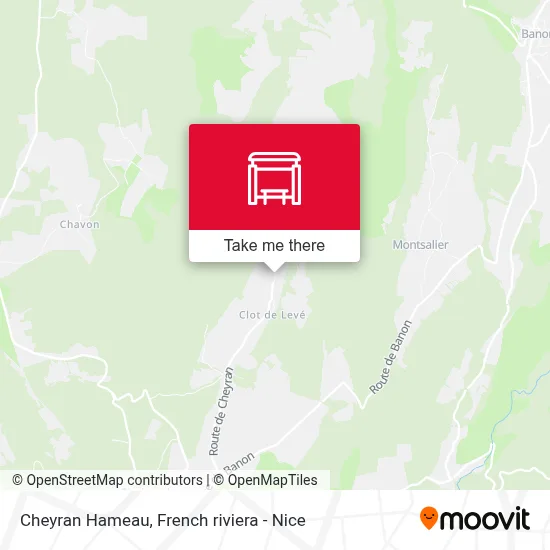 Cheyran Hameau map