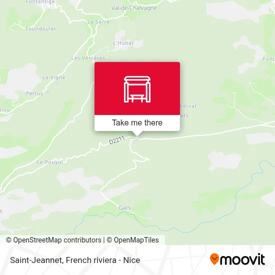 Saint-Jeannet map
