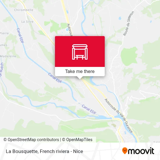 La Bousquette map