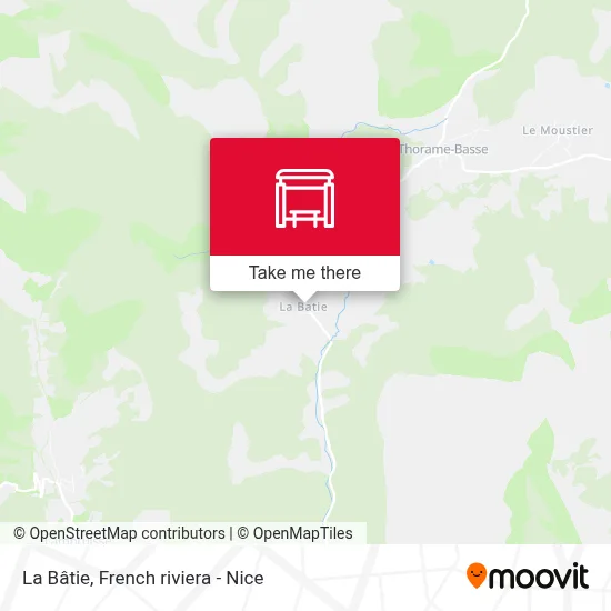 La Bâtie map