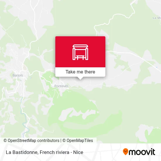 La Bastidonne map