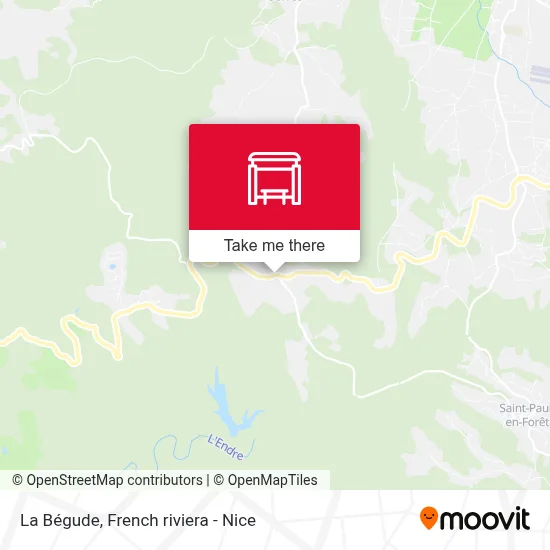 La Bégude map