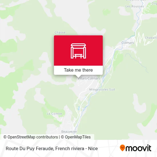 Route Du Puy Feraude map